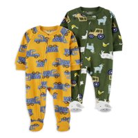 Carter's Child of Mine Bebek ve Yürümeye Başlayan Çocuk Pijamaları, Tek Parça, 2'li Paket, Bedenler 12M-5T