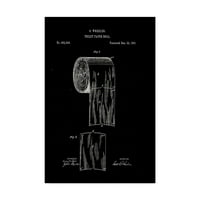Claire Doherty'den Marka Güzel Sanatlar 'Tuvalet Kağıdı Rulosu Patent Siyahı' Tuval Sanatı
