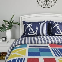 Özel Denizci Tasarımlı Yorgan Yatak Örtüsü Seti - Somerset Home'dan Twin XL Set