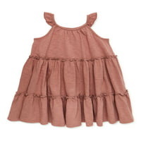 kolay-peasy Toddler Kız Kolsuz Katmanlı Fırfır Elbise, Boyutları 12 M-5 T