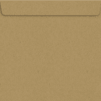 Lüks Kağıt Kare Davetiye Zarfları, 1 2, lb. Bakkal Çantası Kahverengi, Paket