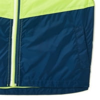 İsviçre Alpleri Erkek Colorblock Kapşonlu Yağmurluk Ceket, 4-16 Beden