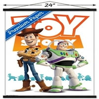 Disney Pixar Oyuncak Hikayesi- Ahşap Manyetik Çerçeveli Woody Ve Buzz Duvar Posteri, 22.375 34