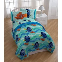 Disney Finding Dory Bed, Bonus Tote, Parçalı bir BagTwin Nevresim Takımında