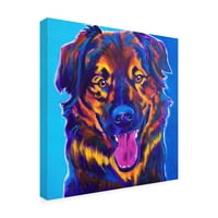 DawgArt tarafından Marka Güzel Sanatlar 'Grizzly Pet Dog' Tuval Sanatı
