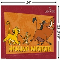 Disney Aslan Kral-Hakuna Matata Duvar Posteri, 22.375 34