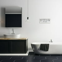 Stupell Endüstrileri Eğlenceli Çamaşır Odası Komik Kelime Banyo Siyah Ve Beyaz Tasarım Duvar Plak Sanatı Kimberly