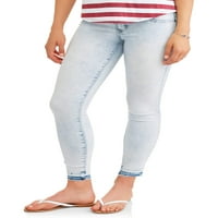 Sınır Yok Gençler Yüksek Katlı Üçlü Yığılmış Bel Skinny Jeans