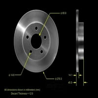 PRT Bendı Fren Rotor seçin uyar: 2004-CHEVROLET MALİBU, 2005-CHEVROLET KOBALT