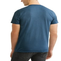 Erkek lisanslı yuvarlak logolu tişört