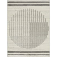 Sanatsal Dokumacılar Floransa Geometrik Yolluk Alan Kilim, Açık gri beyaz, 2'7 10'