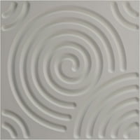 Ekena Değirmen 5 8 W 5 8 H Spiral EnduraWall Dekoratif 3D Duvar Paneli, Evrensel Yaşlı Metalik Pas