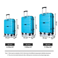 Bagaj Genişletilebilir Bavul Seti ile TSA Kilit Spinner 20in24in28in