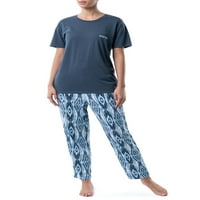Wrangler Kadın Kısa Kollu Pamuk Karışımı Pijama Takımı, Beden S-4X