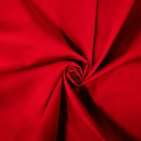 Shason Tekstil El Sanatları Kapitone Poli Pamuklu Önceden Kesilmiş Kumaş, Kırmızı