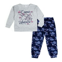 Kadife Pantolon Pijama Takımı ile Jellifish Çocuk Kız Uzun Kollu Üst. 4-16 Beden