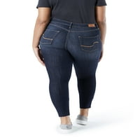 Levi Strauss & Co.'nun imzası. Kadın Yüksek Rise Ayak Bileği Skinny Cut off Jeans