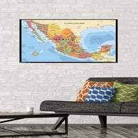 Harita - Meksika Duvar Posteri, 22.375 34