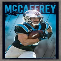 Carolina Panthers-Christian McCaffery Duvar Posteri, 22.375 34