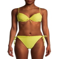 Kadın Fırfır Push Up Bralette Bikini Üst Mayo