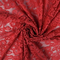 Çiçek Desenli Roma Tekstil% 100 Polyester Şönil Dantel Kumaş - Seafoam