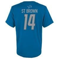 Detroit Aslanları Erkek 4- SS Oyuncu Tişörtü-St. Brown 9K1BXFGFN XS4 5
