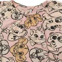 Disney Marie Aristocats Bebek Kız Romper ve Kafa Bandı Kıyafet Seti, 3 Parçalı, Bedenler 0 3 Aylık